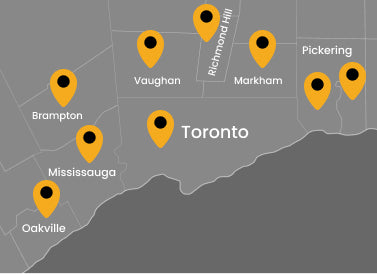 Map of offer availability at Greater Toronto Area